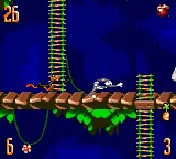 Bugs Bunny in Double Trouble gameplay screenshot on Game Gear