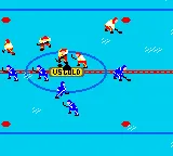 Championship Hockey gameplay screenshot on Game Gear