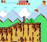 Cliffhanger gameplay screenshot on Game Gear
