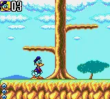 Deep Duck Trouble Starring Donald Duck gameplay screenshot on Game Gear