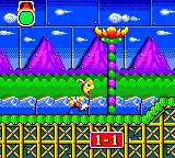 Dynamite Headdy gameplay screenshot on Game Gear