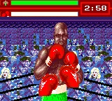 Evander Holyfield's 'Real Deal' Boxing gameplay screenshot on Game Gear
