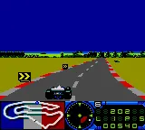 F1 gameplay screenshot on Game Gear