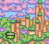 Fantasy Zone gameplay screenshot on Game Gear