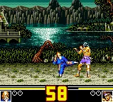 Fatal Fury Special gameplay screenshot on Game Gear
