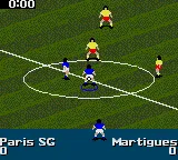 FIFA Soccer 96 gameplay screenshot on Game Gear