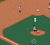 Frank Thomas Big Hurt Baseball gameplay screenshot on Game Gear