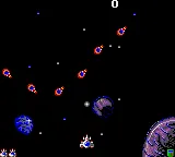 Galaga 2 gameplay screenshot on Game Gear