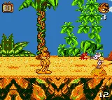 Garfield: Caught in the Act gameplay screenshot on Game Gear