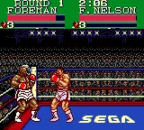 George Foreman's KO Boxing gameplay screenshot on Game Gear