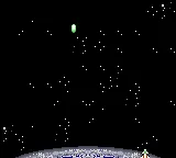 Halley Wars gameplay screenshot on Game Gear