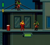 Iron Man X-O Manowar in Heavy Metal gameplay screenshot on Game Gear