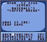 Jeopardy! gameplay screenshot on Game Gear