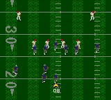 Madden NFL '95 gameplay screenshot on Game Gear