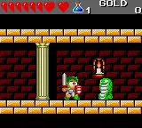 Monster World II: Dragon no Wana gameplay screenshot on Game Gear