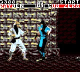 Mortal Kombat gameplay screenshot on Game Gear