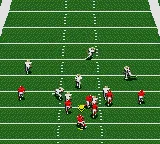 NFL '95 gameplay screenshot on Game Gear