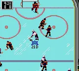 NHL All-Star Hockey gameplay screenshot on Game Gear