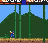 Ninja Gaiden gameplay screenshot on Game Gear