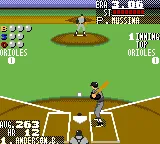 Nomo Hideo no World Series Baseball gameplay screenshot on Game Gear