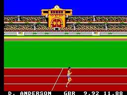 Olympic Gold gameplay screenshot on Game Gear