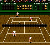 Pete Sampras Tennis gameplay screenshot on Game Gear