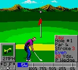 PGA Tour Golf II gameplay screenshot on Game Gear