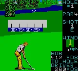 PGA Tour Golf gameplay screenshot on Game Gear