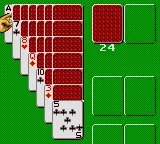 Poker Face Paul's Solitaire gameplay screenshot on Game Gear