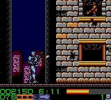RoboCop 3 gameplay screenshot on Game Gear