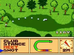 Scratch Golf gameplay screenshot on Game Gear