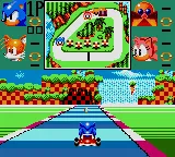 Sonic Drift 2 gameplay screenshot on Game Gear