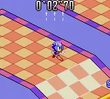 Sonic Labyrinth gameplay screenshot on Game Gear