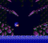 Sonic the Hedgehog Spinball gameplay screenshot on Game Gear