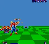 Space Harrier gameplay screenshot on Game Gear