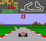 Super Monaco GP gameplay screenshot on Game Gear