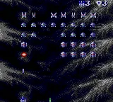 Super Space Invaders gameplay screenshot on Game Gear