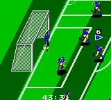 Tengen World Cup Soccer gameplay screenshot on Game Gear