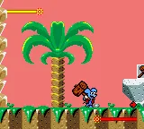 The Itchy & Scratchy Game gameplay screenshot on Game Gear