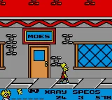 The Simpsons: Bart vs. the Space Mutants gameplay screenshot on Game Gear