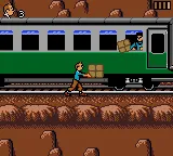 Tintin in Tibet gameplay screenshot on Game Gear