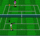 Wimbledon gameplay screenshot on Game Gear