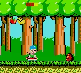 Wonder Boy gameplay screenshot on Game Gear