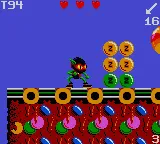 Zool: Ninja of the 'Nth' Dimension gameplay screenshot on Game Gear