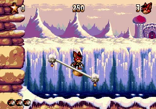 Aero the Acro-Bat 2 gameplay screenshot on Genesis
