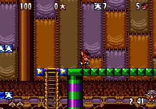 Aero the Acro-Bat gameplay screenshot on Genesis