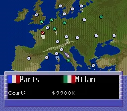 Aerobiz Supersonic gameplay screenshot on Genesis