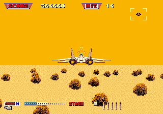 After Burner II gameplay screenshot on Genesis