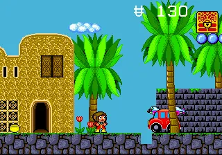 Alex Kidd in the Enchanted Castle gameplay screenshot on Genesis