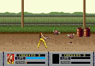 Alien Storm gameplay screenshot on Genesis
